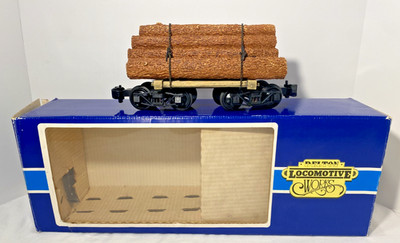 Delton LGB 9201 Short Log Car Signed Mark Gregory Plate Great Shape LN or Better