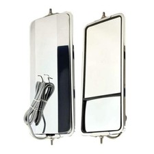 Fortpro 7 X 16 Stainless Steel West Coast Mirror Heated With Convex Section 