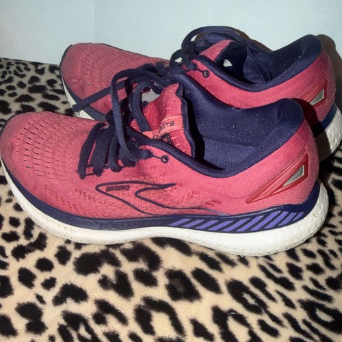 Brooks Glycerin GTS 19 1203441B623 Pink Running Shoes Sneakers Womens Size 10 - Picture 12 of 15