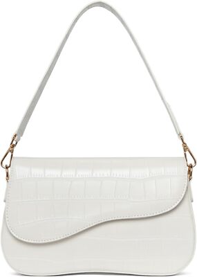 Telena Shoulder Bag for Women Purse Vegan Leather Handbags White