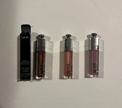 DIOR ADDICT LIP MAXIMIZER(Pure copper 049, Peachmania 206, Pink Lilac 063) .2 oz