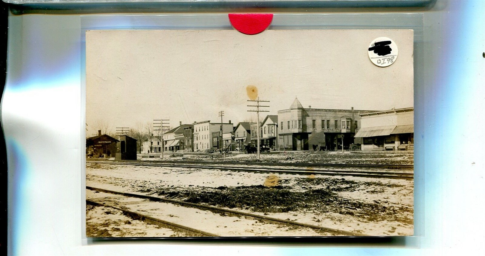 WATERMAN ILLINOIS RAILROAD TRAIN DEPOT REAL PHOTO POSTCARD 3554P eBay