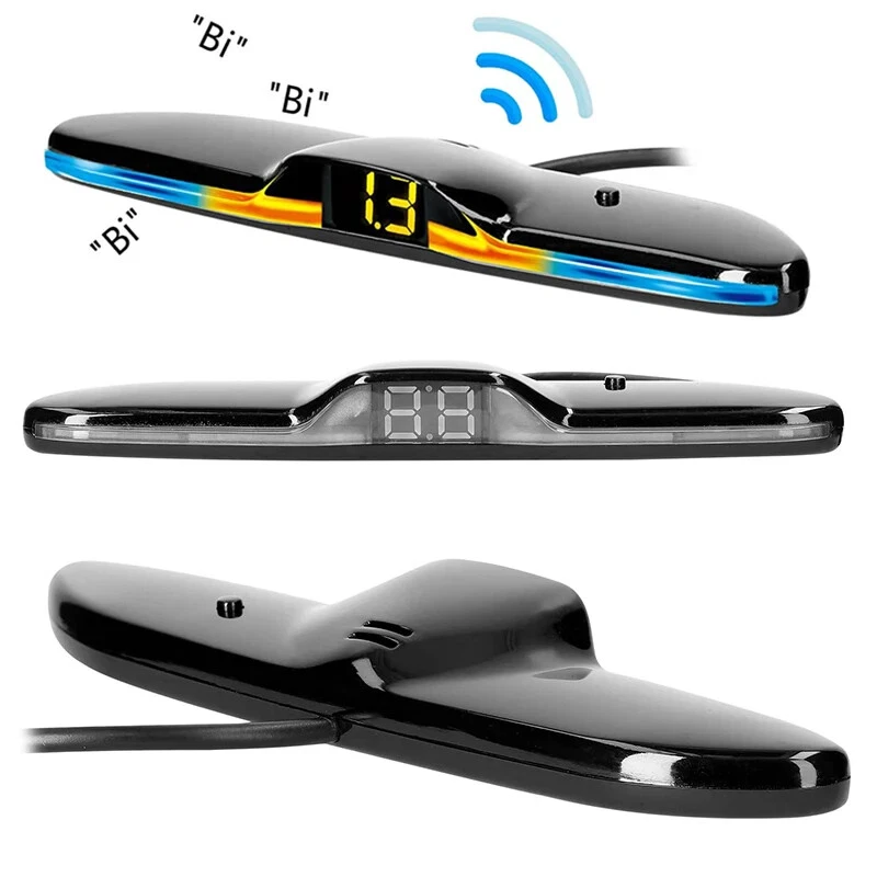 Multiple Radar Parking Sensor Kit Backlight LED Display Backup Monitor Detector - Image 4 of 4