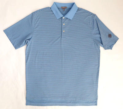 Peter Millar Summer Comfort Trump National Golf Club Polo Blue