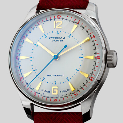 Uhr mechanisch Herren Handaufzug STRELA Poljot 2609 TRIBUTE · 1965TR40