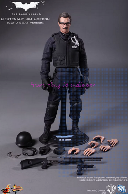 Ht Hot Toys 1/6 Mms182 The Dark Knight Jim Gordon Swat Action