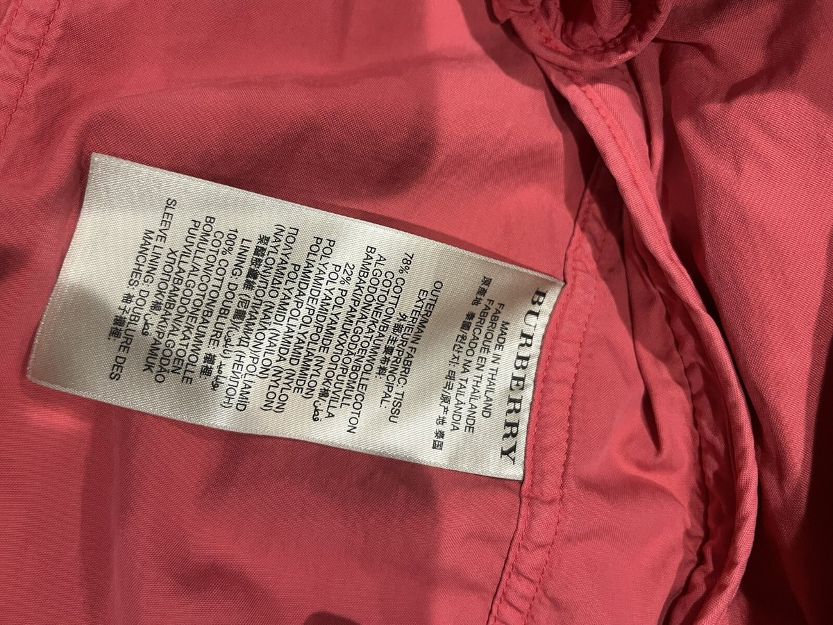 Burberry Brit Mens Bradford Jacket Peach Red Size Large Burberry Brit Mens Bradford Jacket Peach Red Size Large