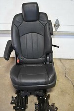 10-11 Buick Enclave Left Driver Rear 2nd Row Captains Chair Seat Black Leather