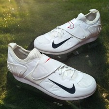 Nike Zoom Pole Vault PV II 2 Men  s 8.5 White Obsidian Sport Red Track Spike NIB