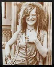JANIS JOPLIN  -  Professional Sepia Photo Print 11x14 on Heavy Stock