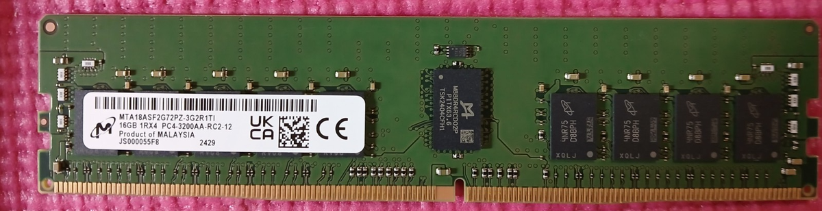 Micron 16GB 1RX4 PC4-3200AA-RC2-12 PN 100-564-599-00 Dell EMC