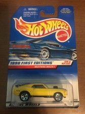 Hot Wheels Mustang Mach 1 1998 First Editions Yellow