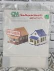 Vtg 1978 Columbia Minerva Needlepoint Plastic Canvas Kit Store & House Sealed