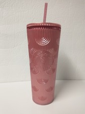 NEW Starbucks 2023 Fall Shimmer Pink Mermaid Cold Cup Tumbler 24oz Venti Gift