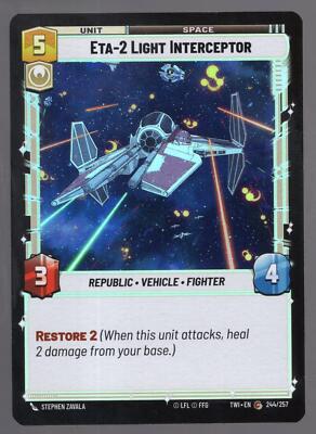 Star Wars Unlimited TotR Foil Card TWI244 Eta-2 Light Interceptor