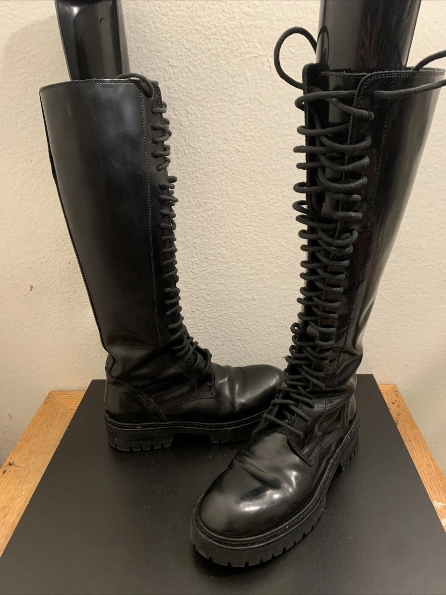 ANN DEMEULEMEESTER SSENSE Exclusive lace up boots 36/6 | eBay