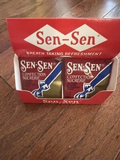 SEN SEN VINTAGE CANDY MINTS LICORICE BREATH FRESHENER 2 PACKS 1 BOX w/Bonus