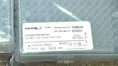 VWR 53508-920 Disposable Sterile Pipet Tips 100-1250uL LOT OF 4PACKS SHIPS FREE