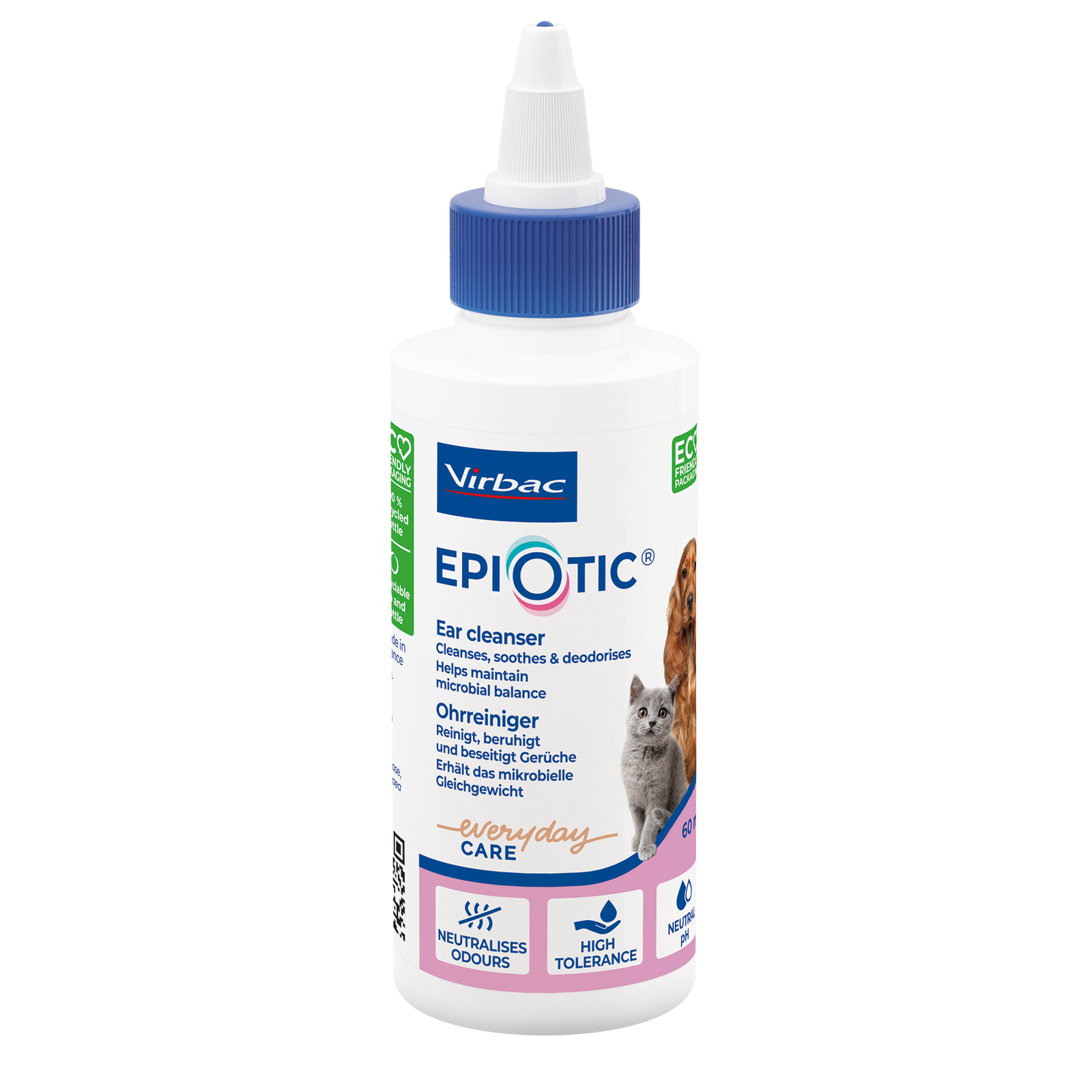 Virbac EpiOtic Ear Cleaner For Dogs & Cats Antibacterial Cleanser Fluid