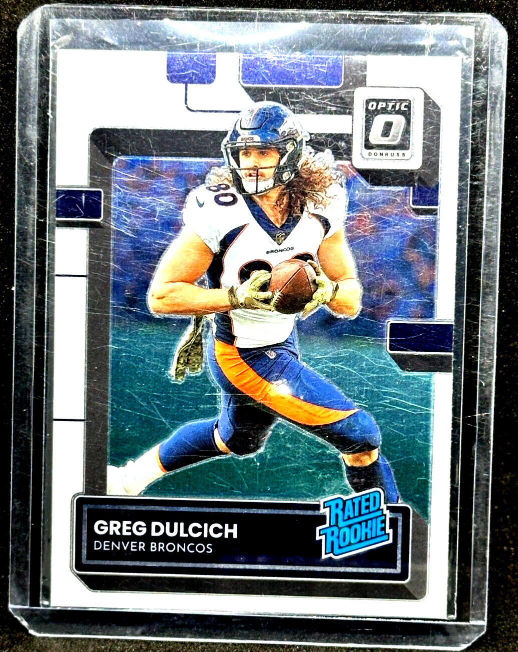 2022 Panini Donruss Optic Rated Rookie Greg Dulcich RC Broncos #288