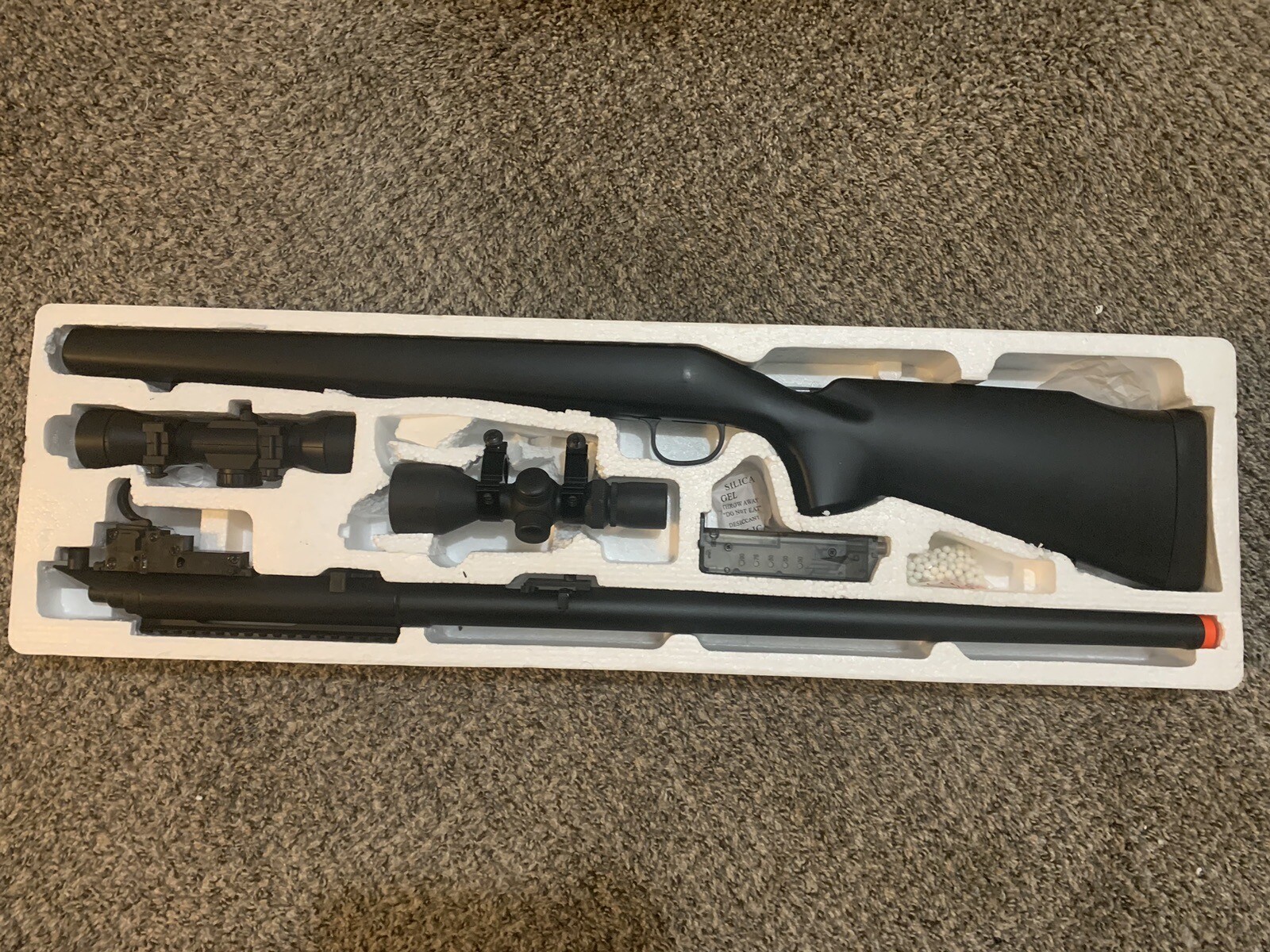 420450fps BBTAC Airsoft Sniper M61 with red dot and scope eBay