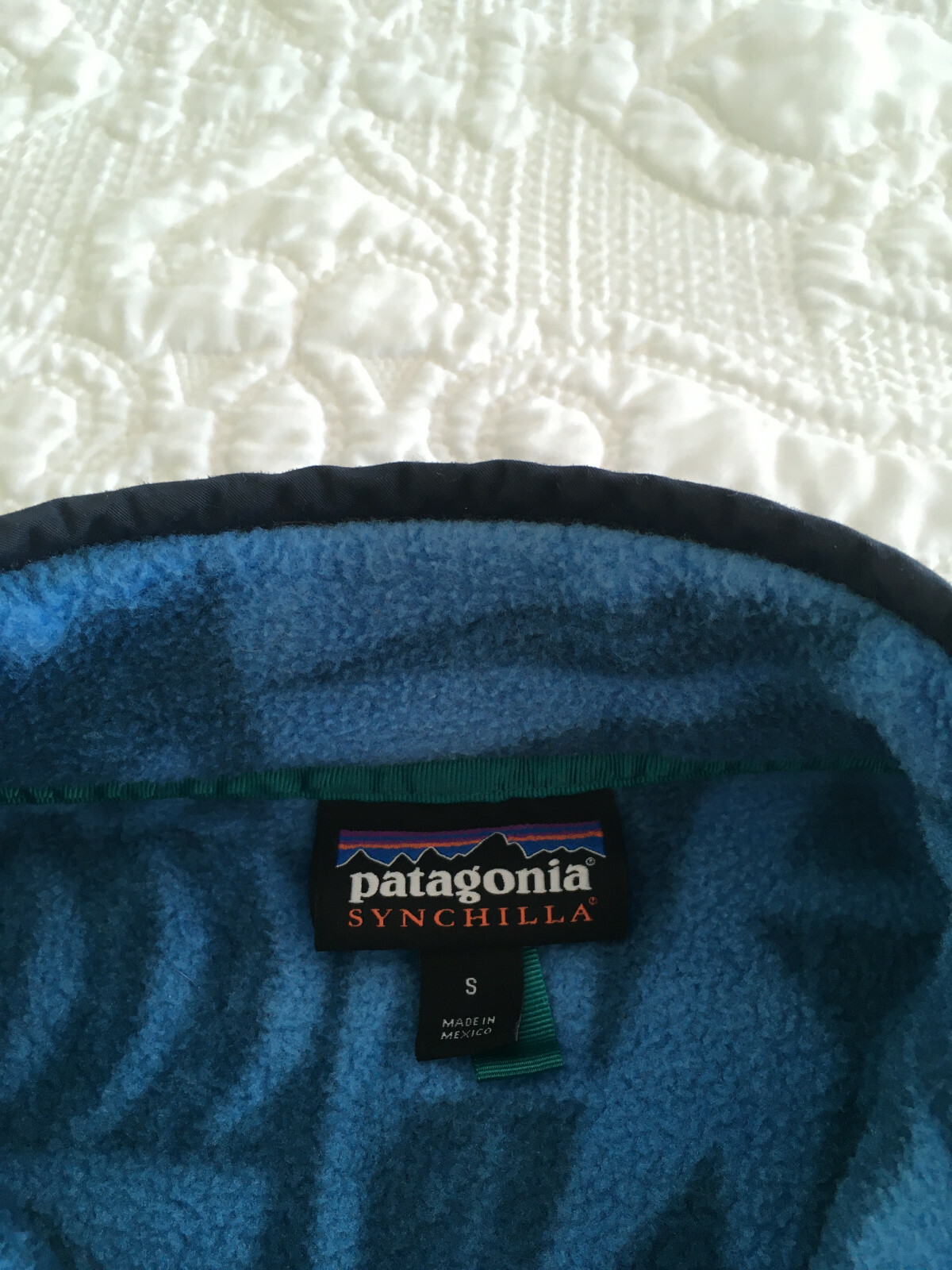 mens tribal fleece pullover