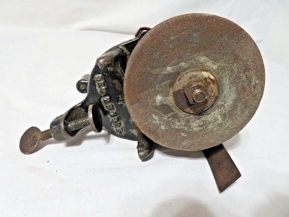 VINTAGE 1925 HAND CRANK BENCH GRINDER SHARPENER TOOL eBay