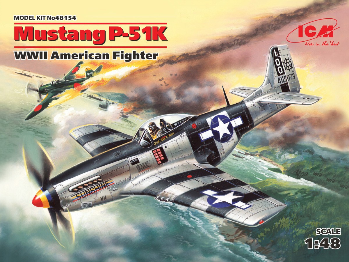 Mustang P-51K - American Fighter (Plastic model kit) 1/48 ICM