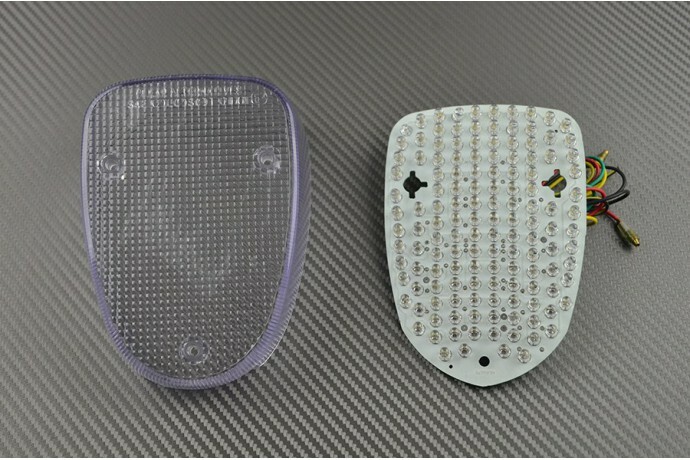 Feu arrière LED transparent premium pour Yamaha XVZ 1300 Royal Star optique haute clarté