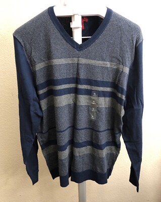 Alfani Men's V Neck Sweater Neo Navy Size XL 130