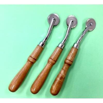 Pattern Tracer Rods Tracing Wheel/Pattern Tracer with Sharp Teeth - Wood Handle. Length ...