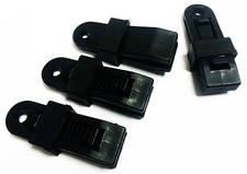 12 x HEAVY DUTY TARPAULIN CLIPS - COVER + TARP CLAMPS truck camping boat caravan