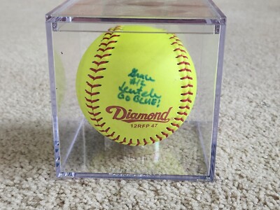 Grace Leutele Michigan Wolverines Autographed Softball National Champions COA