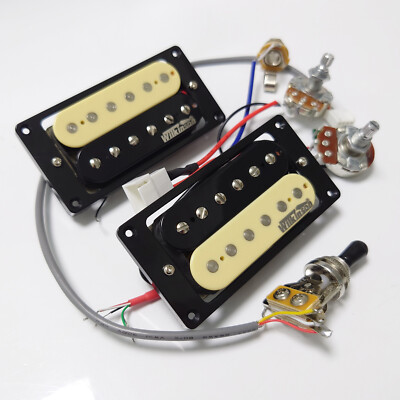Wilkinson Alnico 5 Humbucker Pickup with 1V1T Wiring Harness 4C for Guitar