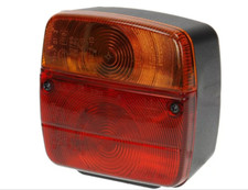 Sacex LA11003 Fanale posteriore quadrato trattore, 12/24V, rosso/ambra, avvitato