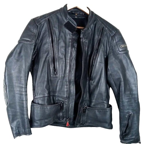 Vtg 90s First Gear Hein Gericke Mens Leather Motorcycle Jacket