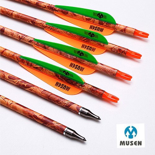 10/12/24pcs Musen Carbon Arrows 30" Compound/Recurve Bow Hunting SP340/400/500 - Picture 16 of 42
