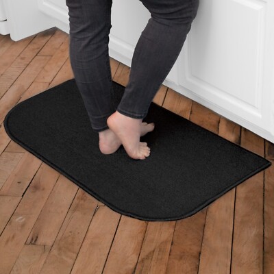 RITZ Solid Accent Rug 20x36 | Kitchen or Entryway Mat