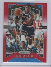 2019-20 Panini Prizm Basketball Patrick Ewing Red Wave Prizm #13 New York Knicks