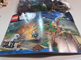 2011 LEGO STAR WARS EWOK ATTACK (7956) COMPLETE W MINIFIGURES INSTRUCTIONS & BOX