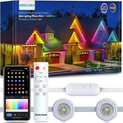 ANGELHALO 155ft Smart Outdoor Lights IP65 Alexa