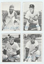 1969 Topps Deckle Edge #7 Tiant #10 Freehan #13 Stottlemyre #15 Davis