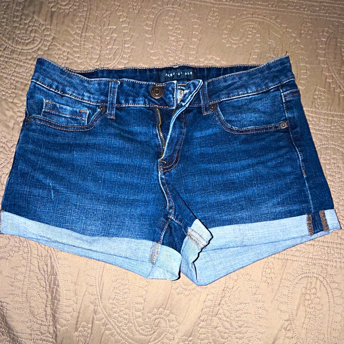 Blue Denim Low (6.5-8.5 in) Rise Shorts for Women for sale | eBay