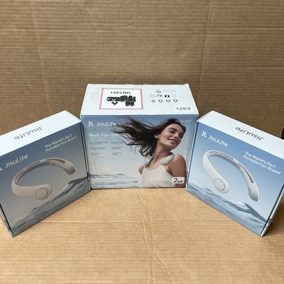 JISULIFE Neck Fan 2 pack 5 Speeds portable a/c neck fan