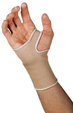 Leader Wrist Compression, Beige, Medium, New