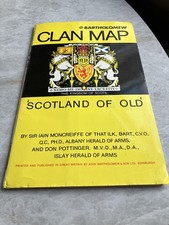 Bartholomews Clan Map 'Scotland of Old' - The Kingdom of Scots - Fold Out Map
