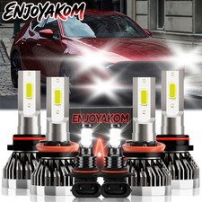 For Mazda 3 2010-2012 Led Headlight Hilo Fog Light Bulbs Combo 10000lm 6x For Mazda 3 2010-2012 Led Headlight Hilo Fog Light Bulbs Combo 10000lm 6x