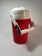 Igloo 1/2 Gallon Water Jug Cooler Red With White Handle And Screw Cap