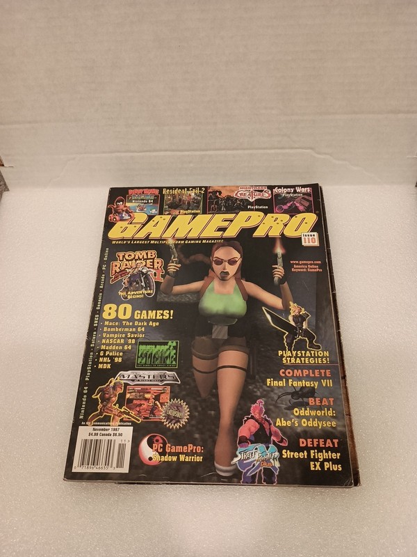 GamePro Magazine Issue #110 November 1997 Tomb Raider II Vampire Savior MDK