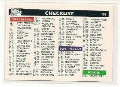 1990 Impel Marvel Universe Series 1 - You Pick - FREE SHIPPING 5+ Cards NM